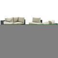 Modway Furniture Sojourn Outdoor Patio Sunbrella Sectional Set, Canvas Antique Beige, 7Pk EEI-1883-CHC-BEI-SET